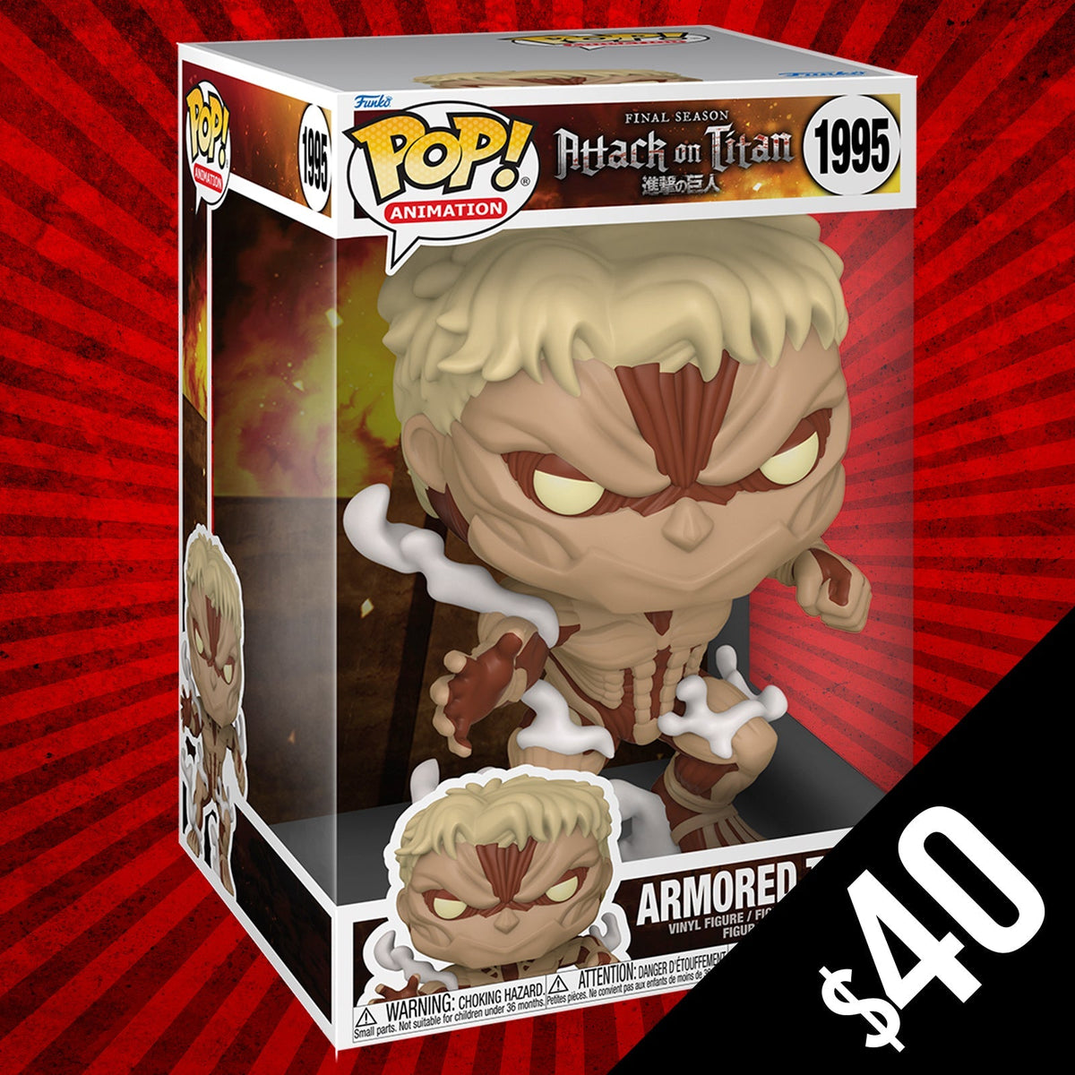 Pre-Order: Funko Pop! Attack On Titan S7: Armored Titan (Jumbo 10")