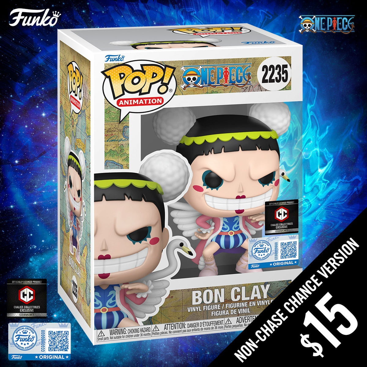 Funko Pop! One Piece S14: Bon Clay #2235 (Non-Chase)