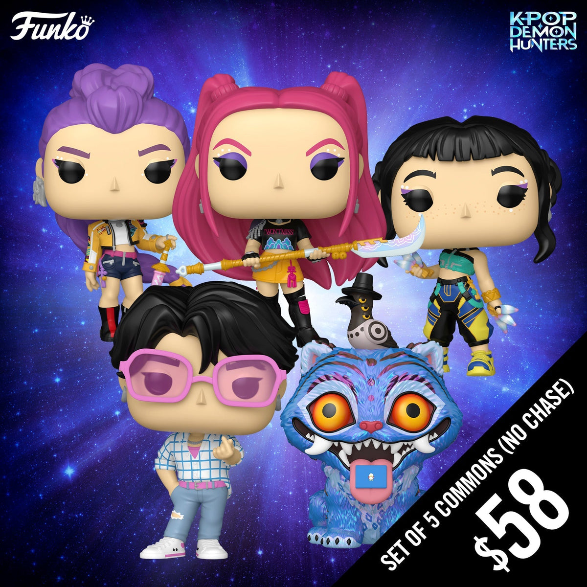 Pre-Order: Funko Pop! KPop Demon Hunter: Common Bundle of 5 pops (No Chase)
