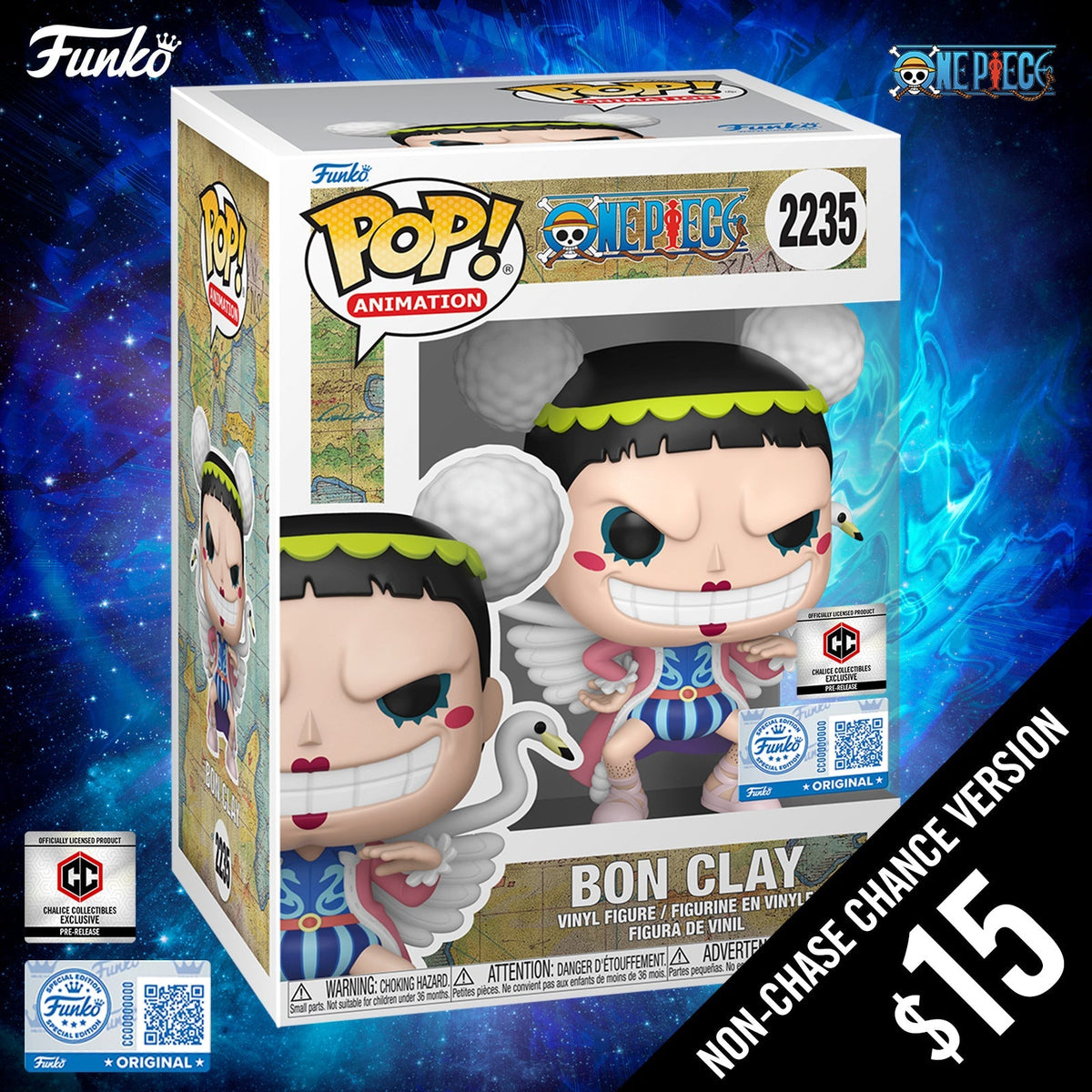 Pre-Order: Funko Pop! One Piece S14: Bon Clay #2235 (Non-Chase) (PR)