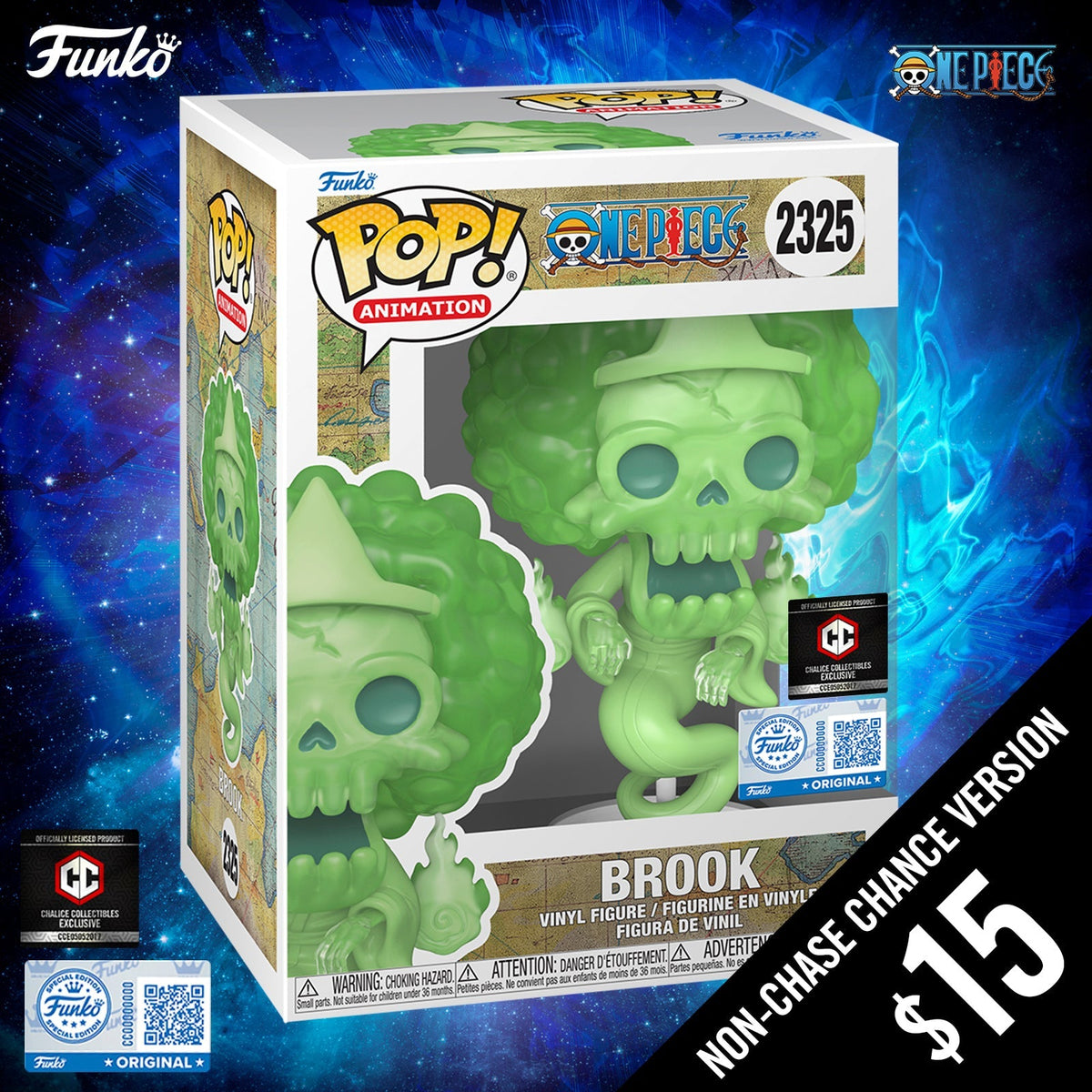 Funko Pop! One Piece S14: Brook (Ghost) #2325 (Non-Chase)