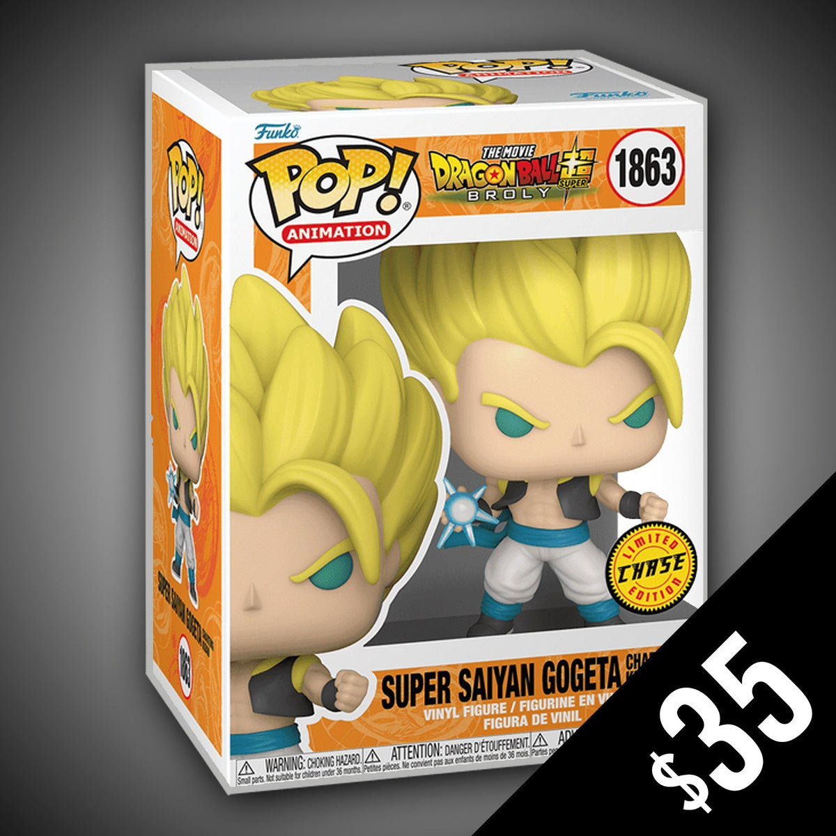 Funko Pop! DBSB: Gogeta #1863 (CHASE)
