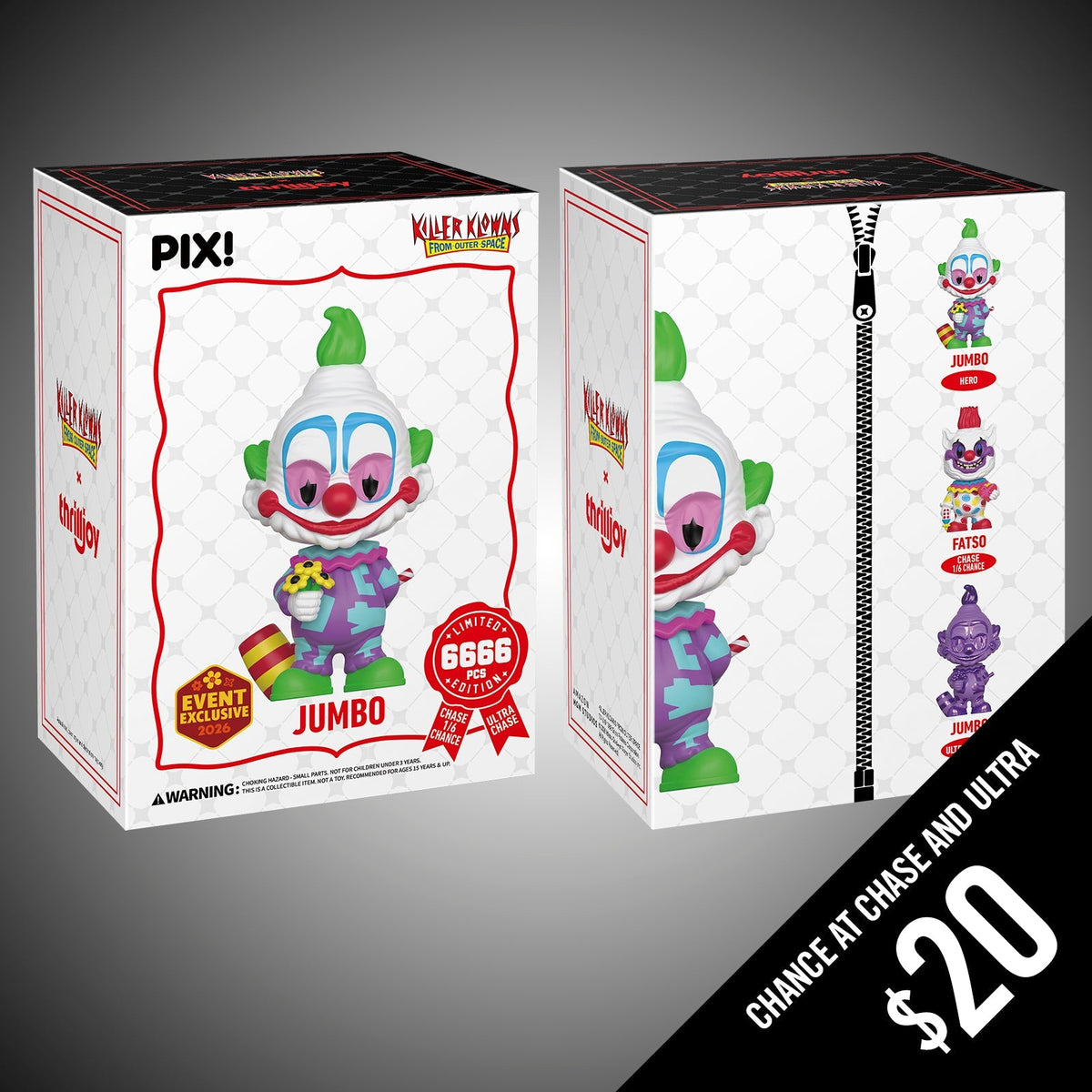 Thrilljoy PIX: Killer Klowns: Jumbo (LE6666) - 2026 Event Exclusive