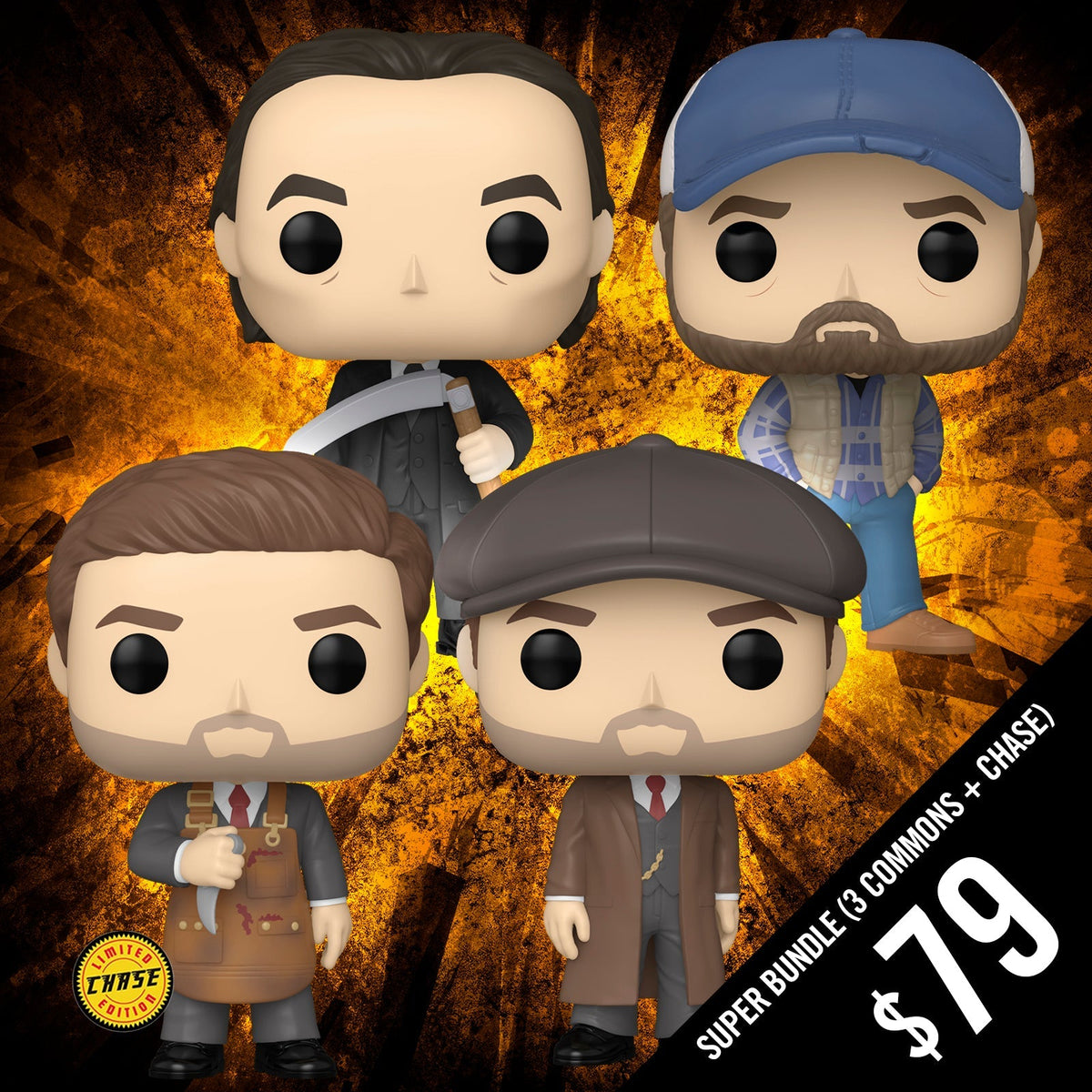 Pre-Order: Funko Pop! Supernatural S6: Bundle of 4 (3 Commons plus Chase)