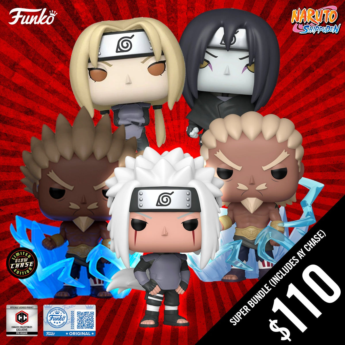 Pre-Order: Funko Pop! Naruto Shippuden S15: Super Bundle of 5 Pops