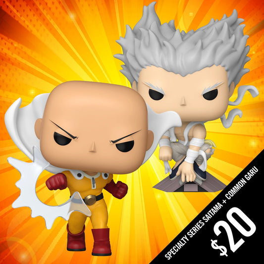 Pre-Order: One Punch Man S2: Saitama #2531 (SS) + Garou #2529 (Common)