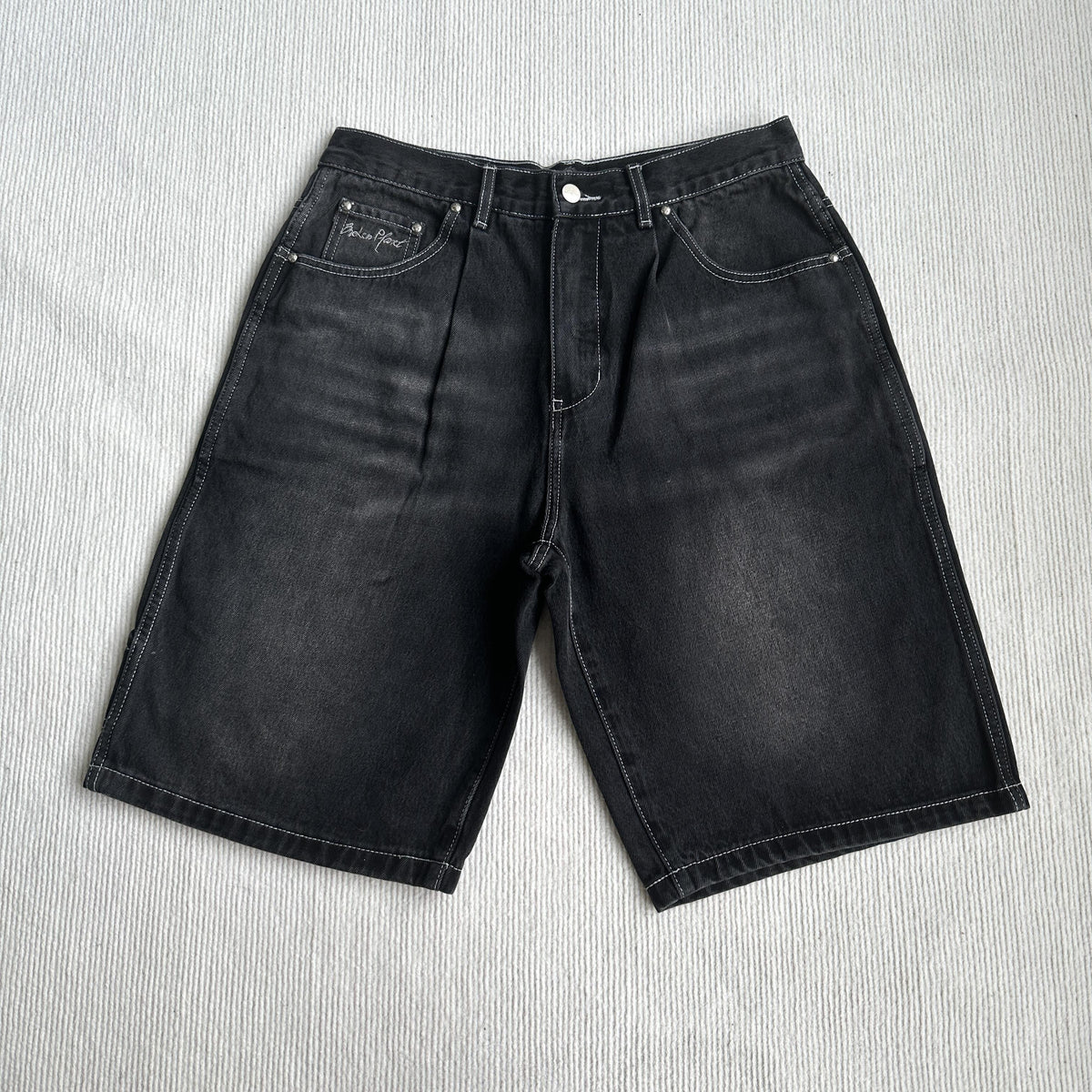 Broken P Denim Jeans Shorts