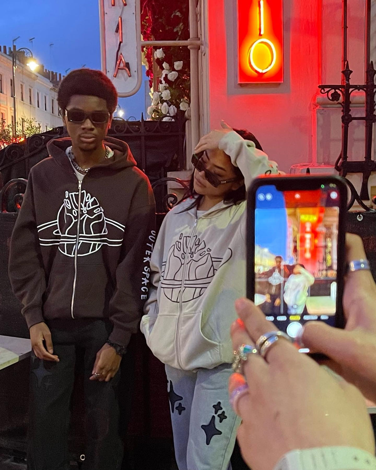 Broken P Market Arctic Zip Up Hoodie
