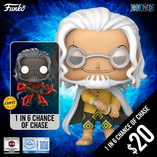 Pre-Order: Funko Pop! Chalice Exclusive: One Piece S12: Silvers Rayleigh  #2150 (1 in 6 chance of Chase) (PR)
