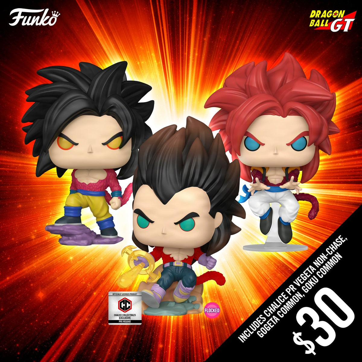 Pre-Order: Funko Pop! DBGT S2: Triple Common Bundle