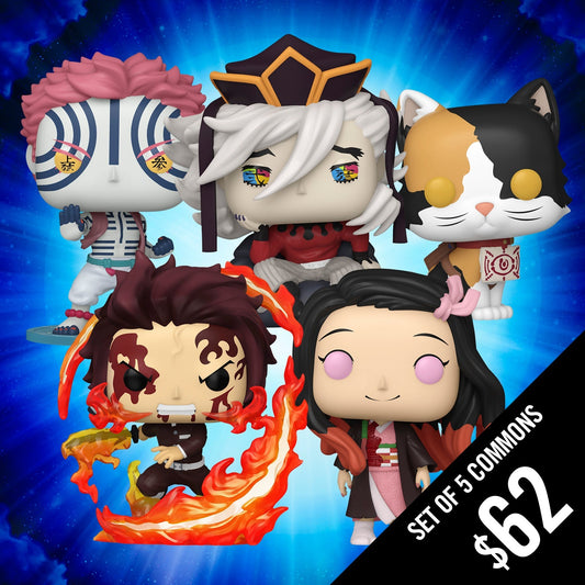 Pre-Order: Funko Pop!  Demon Slayer S8: Set of 5 Commons