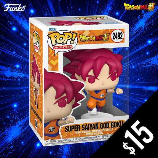 Pre-Order: Funko Pop! DBS: Super Saiyan God Goku  #2492