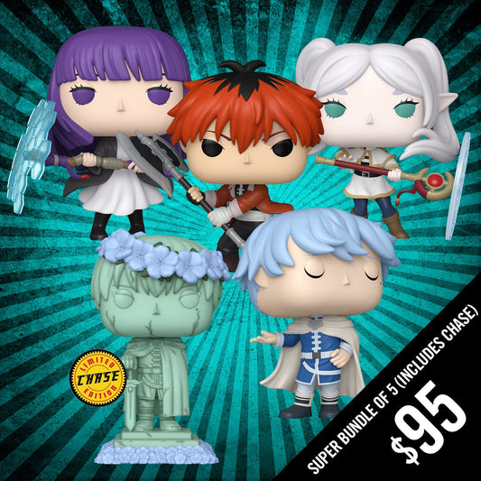Pre-Order: Funko Pop! Frieren S1: Super Bundle of 5 pops (Includes Chase)
