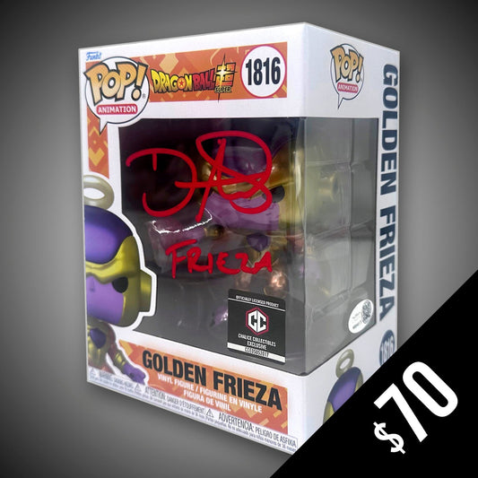 Funko Pop! Dragon Ball Super: Golden Frieza #1816 - SIGNED by Daman Mills (JSA Certified)