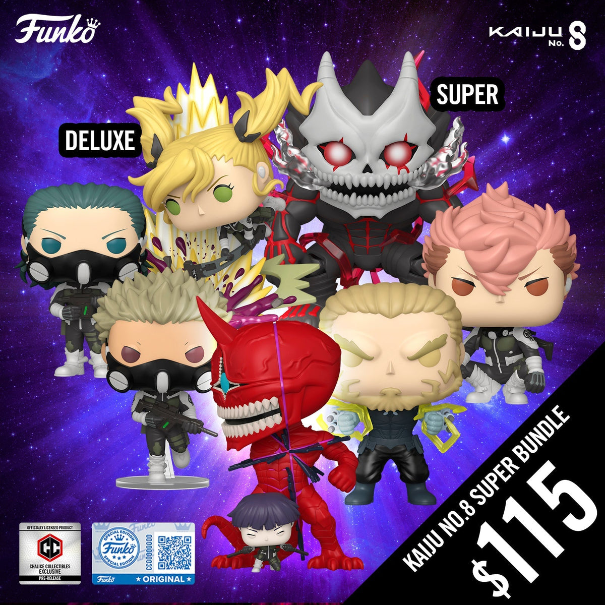 Pre-Order: Funko Pop! Kaiju No.8 S2: SUPER Bundle