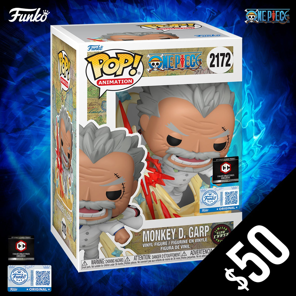 Funko Pop! One Piece S13: Monkey D. Garp (Galaxy Impact) #2172 (CHASE)