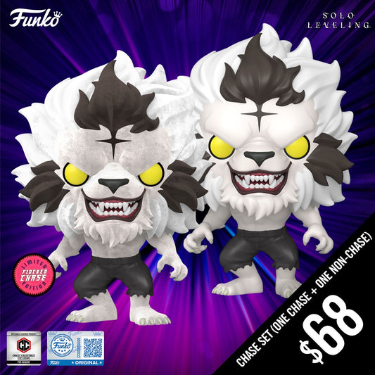 Pre-Order: Funko Pop! Chalice Exclusive: Solo Leveling S2: Baek Yoonho - Silver Mane #2273 (Chase plus Non-Chase) (PR)