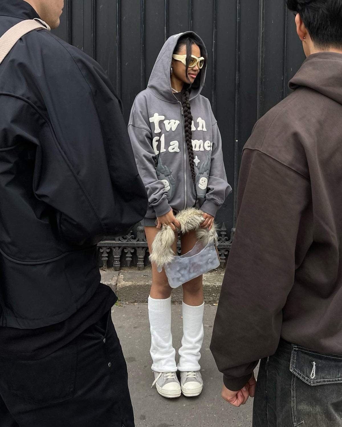 Broken P Twin Flames Zip Up Hoodie
