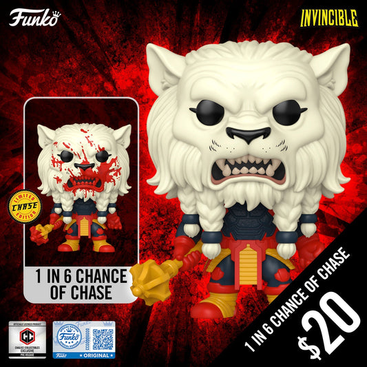 Pre-Order: Funko Pop! Chalice Exclusive: Invincible - Battle Beast #54 (1 in 6 chance of Chase) (PR)