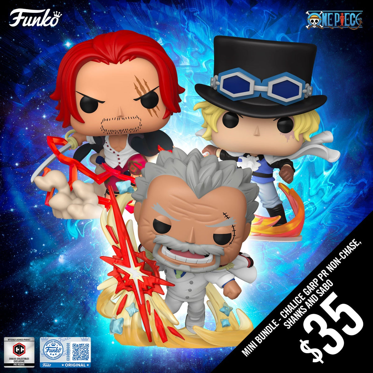 Pre-Order: Funko Pop! One Piece S13: MINI Non-Chase Bundle of 3 Pops