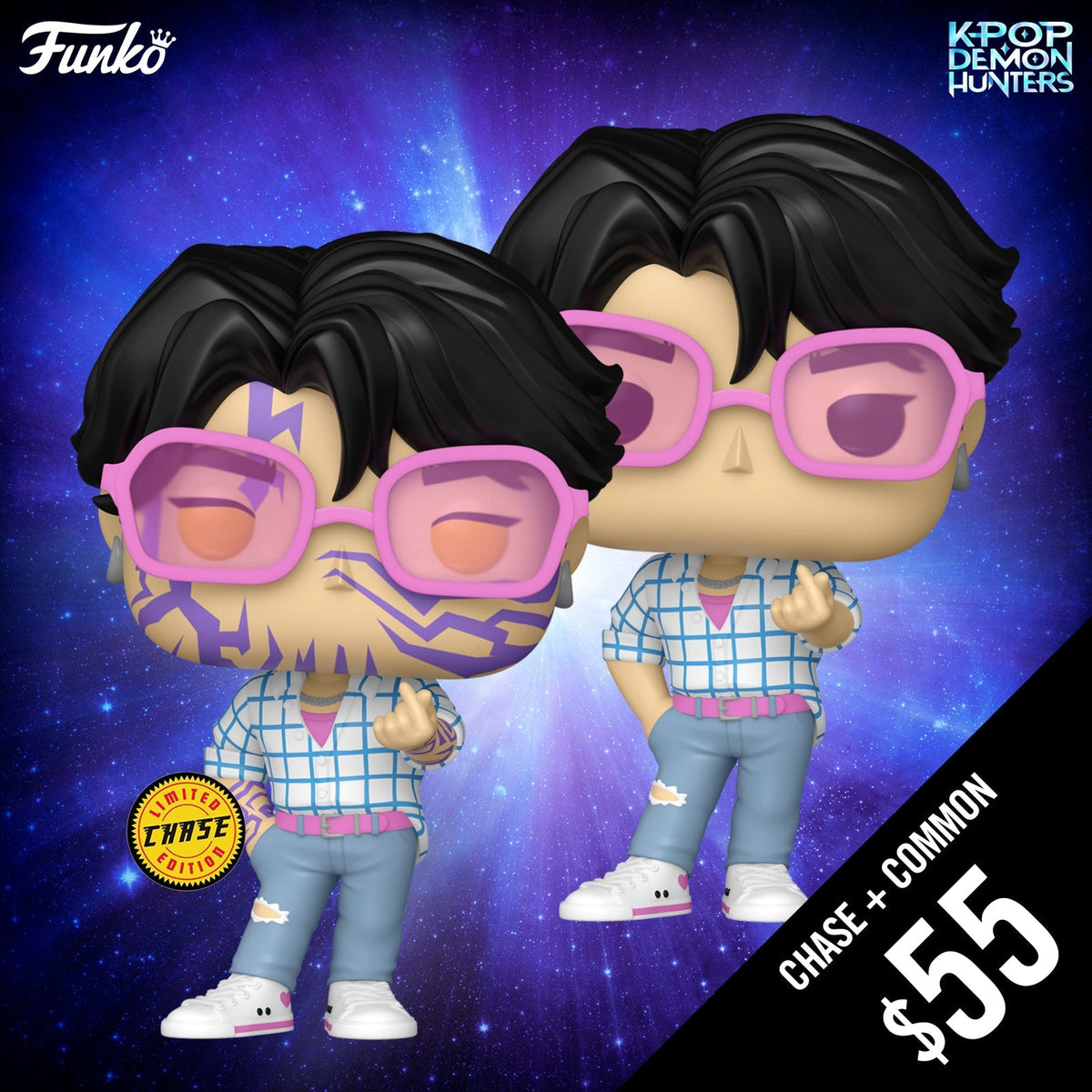 Pre-Order: Funko Pop! KPop Demon Hunter: Jinu (Chase + Common)