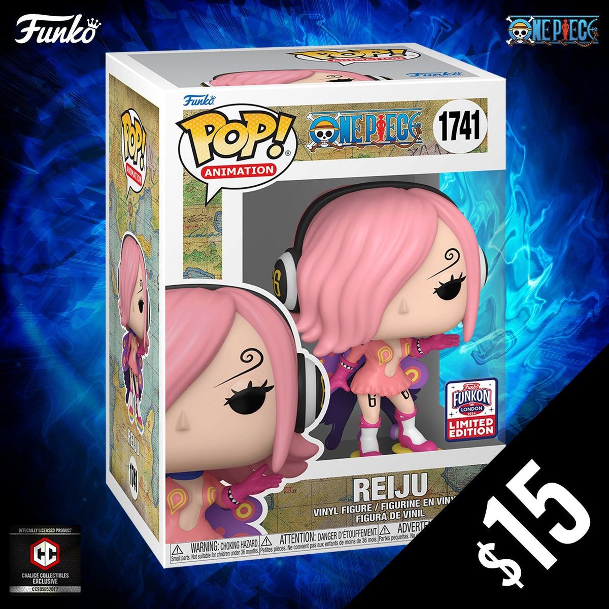 Funko Pop! Chalice Funkon London 2024 Shared Exclusive: One Piece: Reiju #1742
