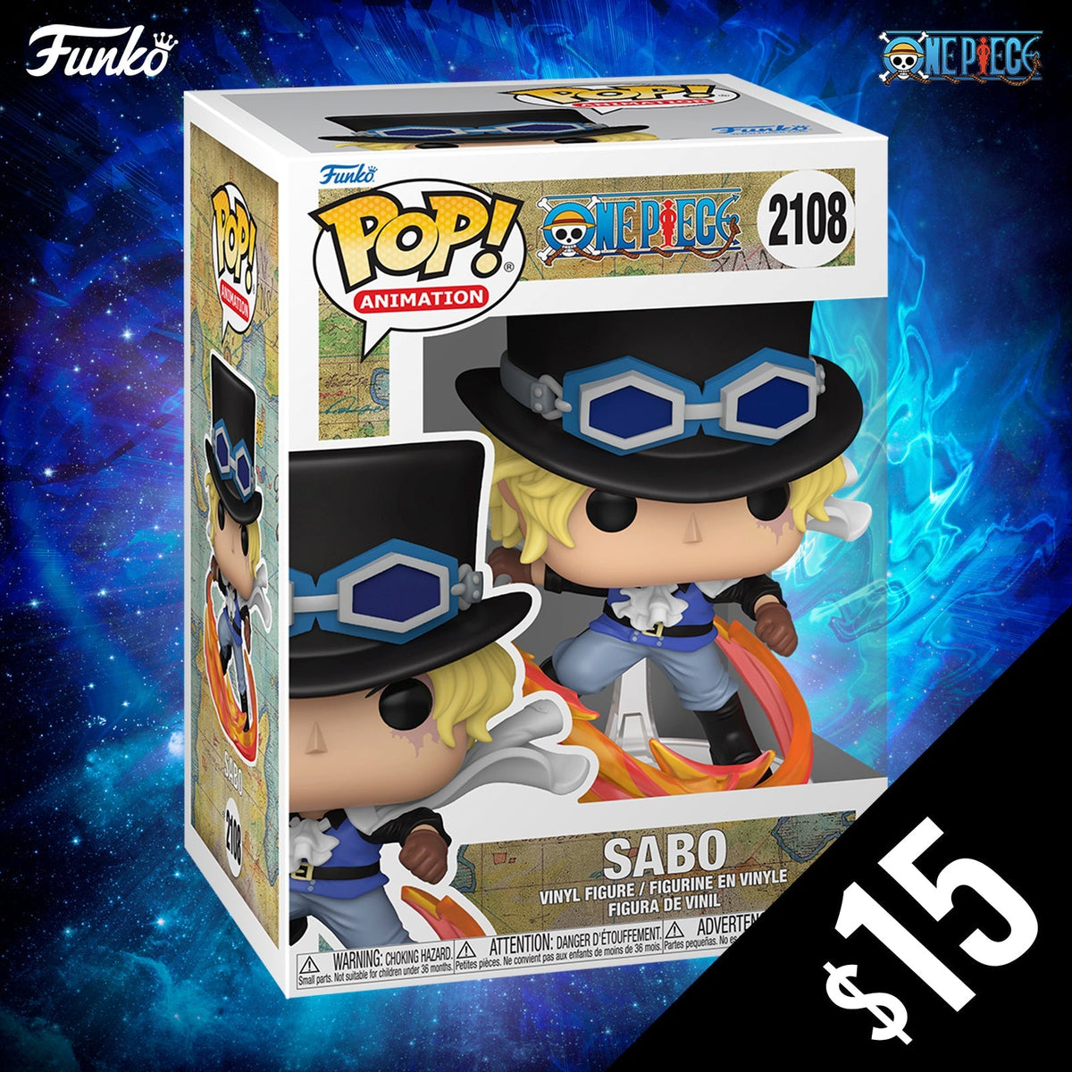 Pre-Order: Funko Pop! One Piece S13: Sabo #2108