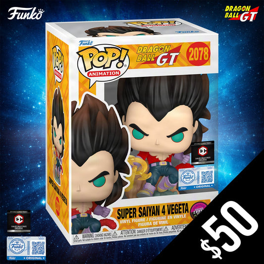 Funko Pop! Chalice Exclusive: DBGT S2: SS4 Vegeta #2078 (CHASE)