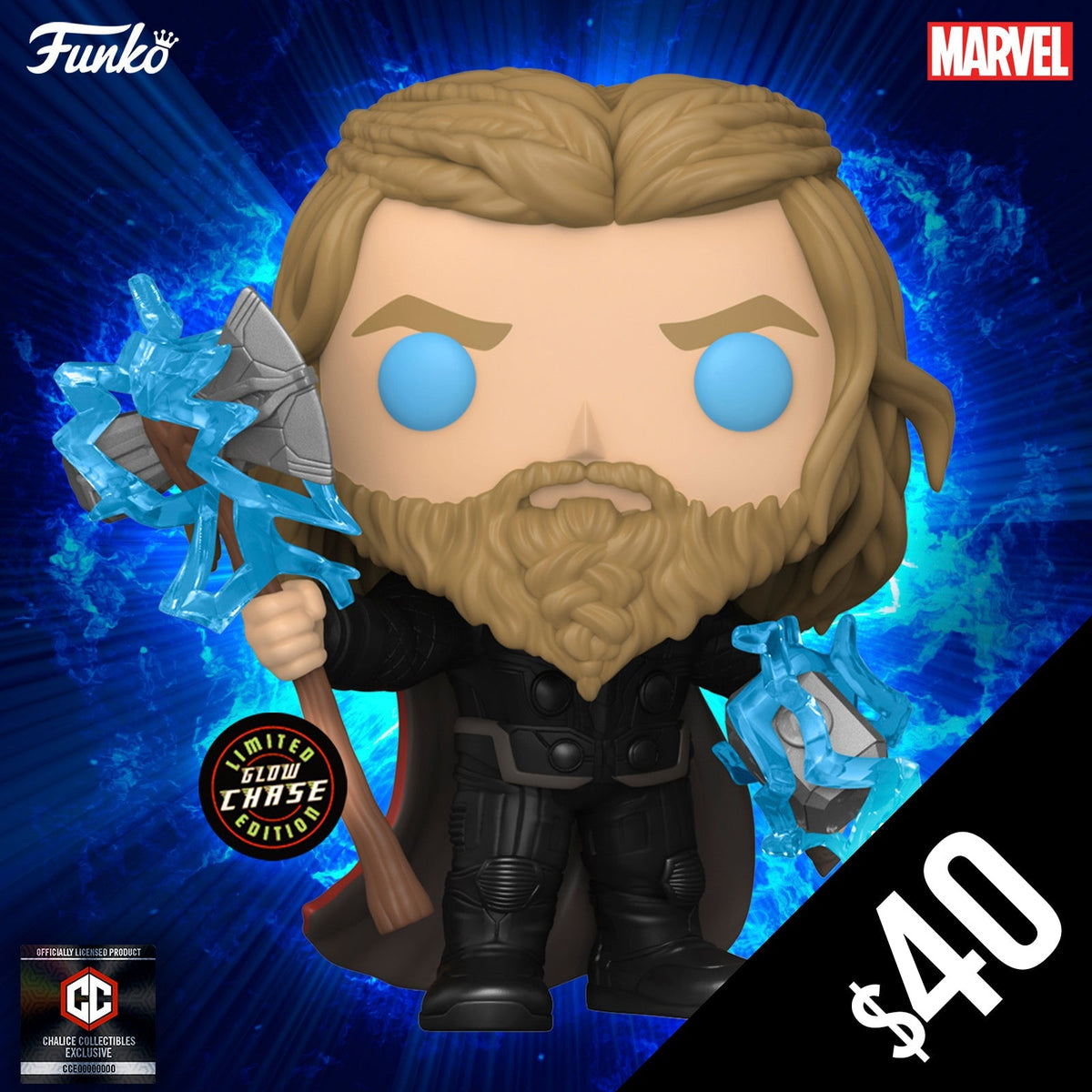 Funko Pop! Chalice Exclusive: Marvel Avenger's Endgame: Thor #1117 (CHASE)