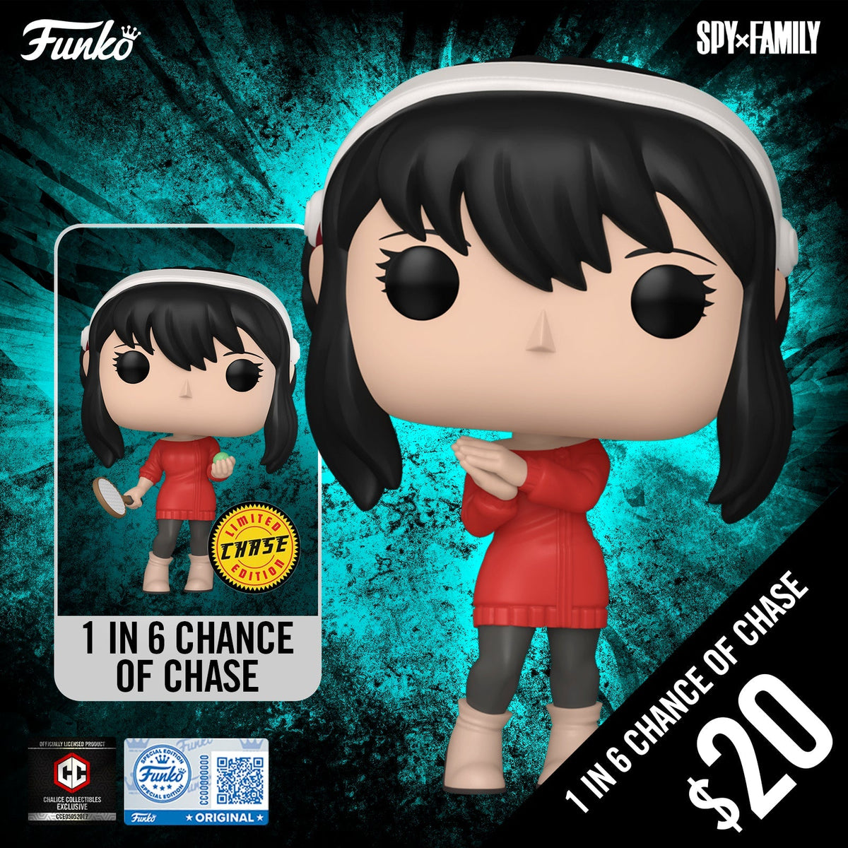 Funko Pop! Chalice Exclusive: SPY x FAMILY S1: Yor Forger #1952 (1 in 6 chance of Chase)